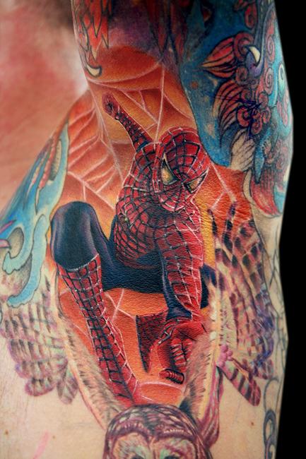 Tattoos - Spidey in a pit